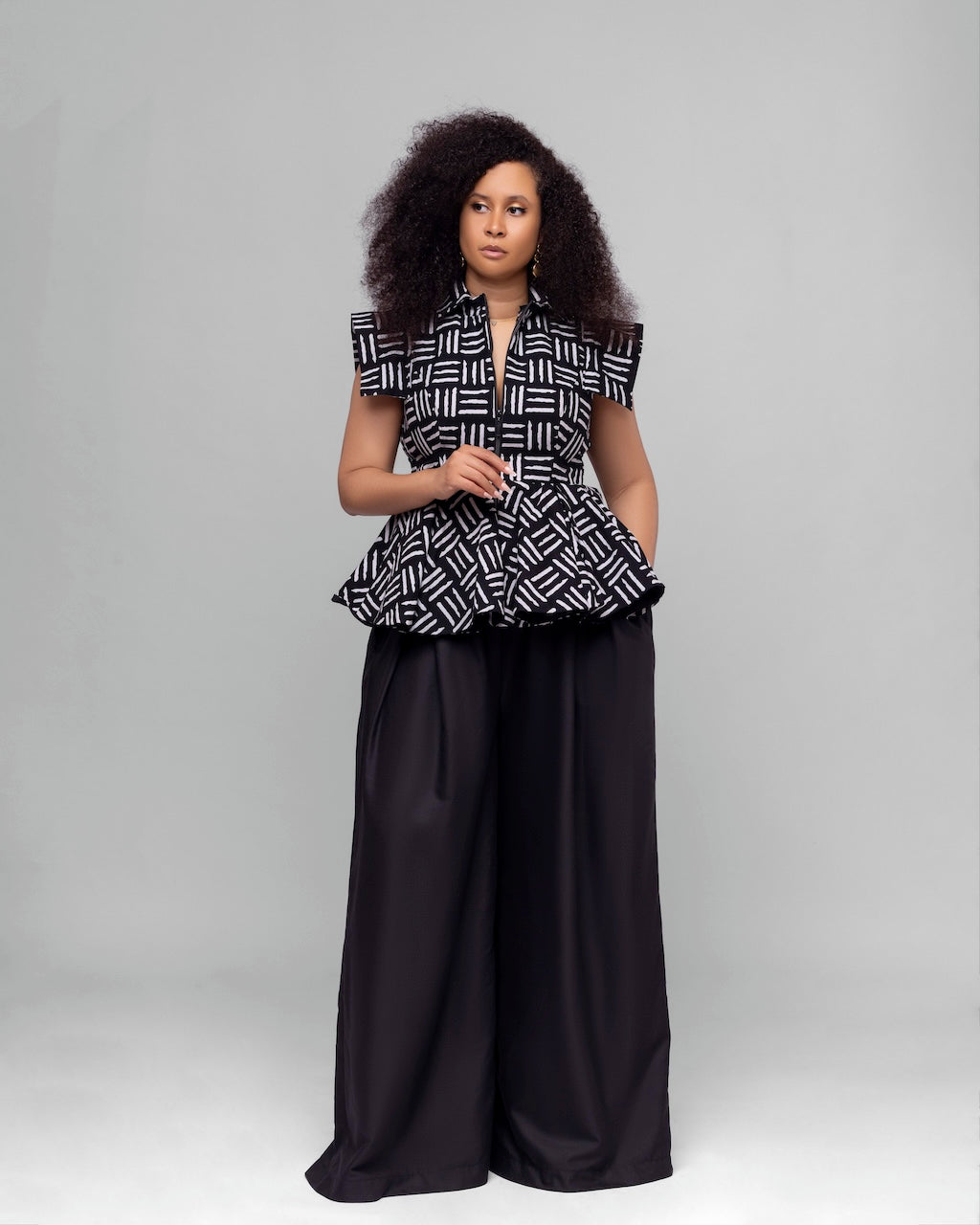 Pré commande - Top et pantalon "Azigli" noir