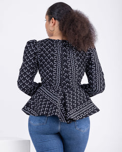 Pré commande Top bogolan noir
