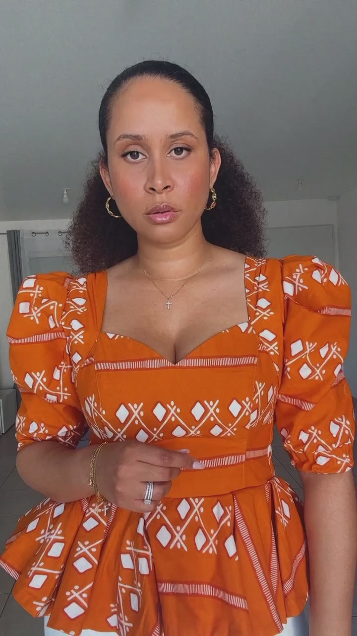 Pré commande Top tchatcha pawlon orange
