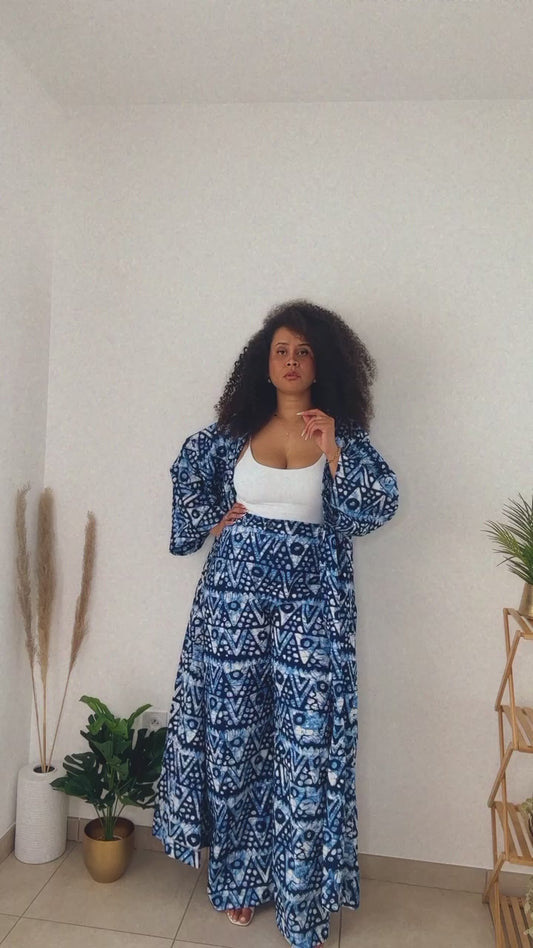 Ensemble kimono et pantalon Azigli