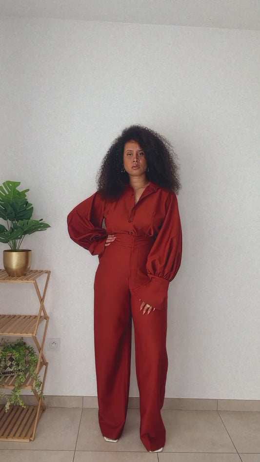 Pré commande - Blouse et pantalon Wlon oplaninè ocre
