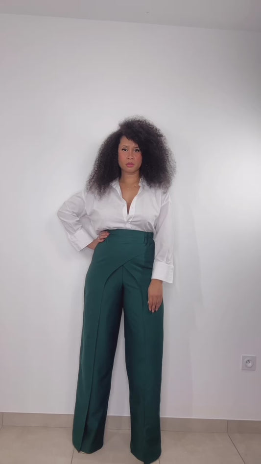 Pantalon vert "Akissi"