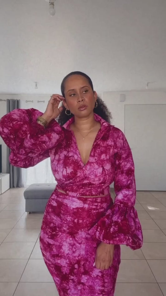 Ensemble Bincéwlon rose