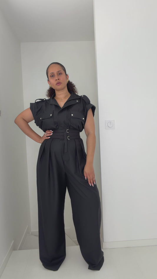 Blouse et pantalon "Nigbé Loqui" noir