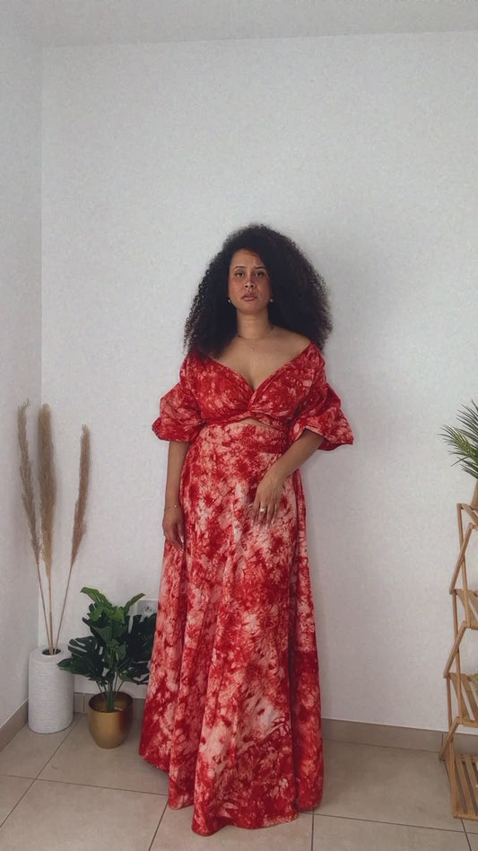 Ensemble top et jupe omouloboli