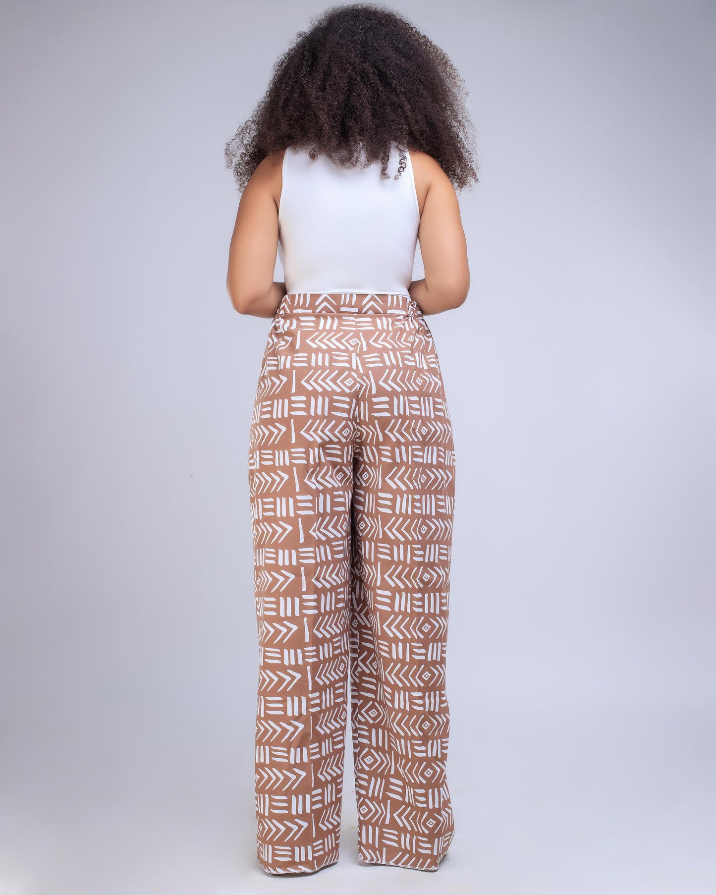 Pantalon bogolan camel