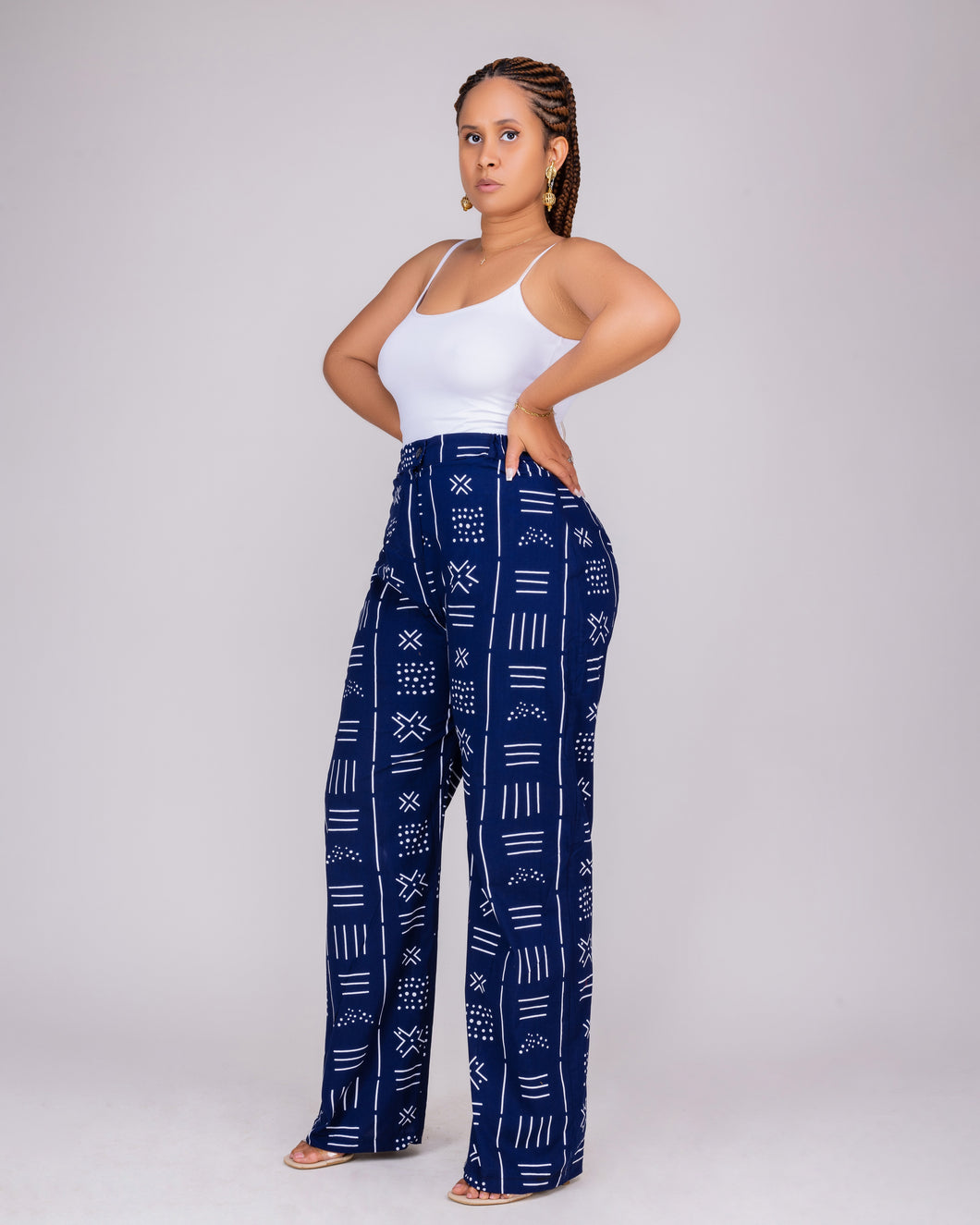 Pantalon bogolan bleu