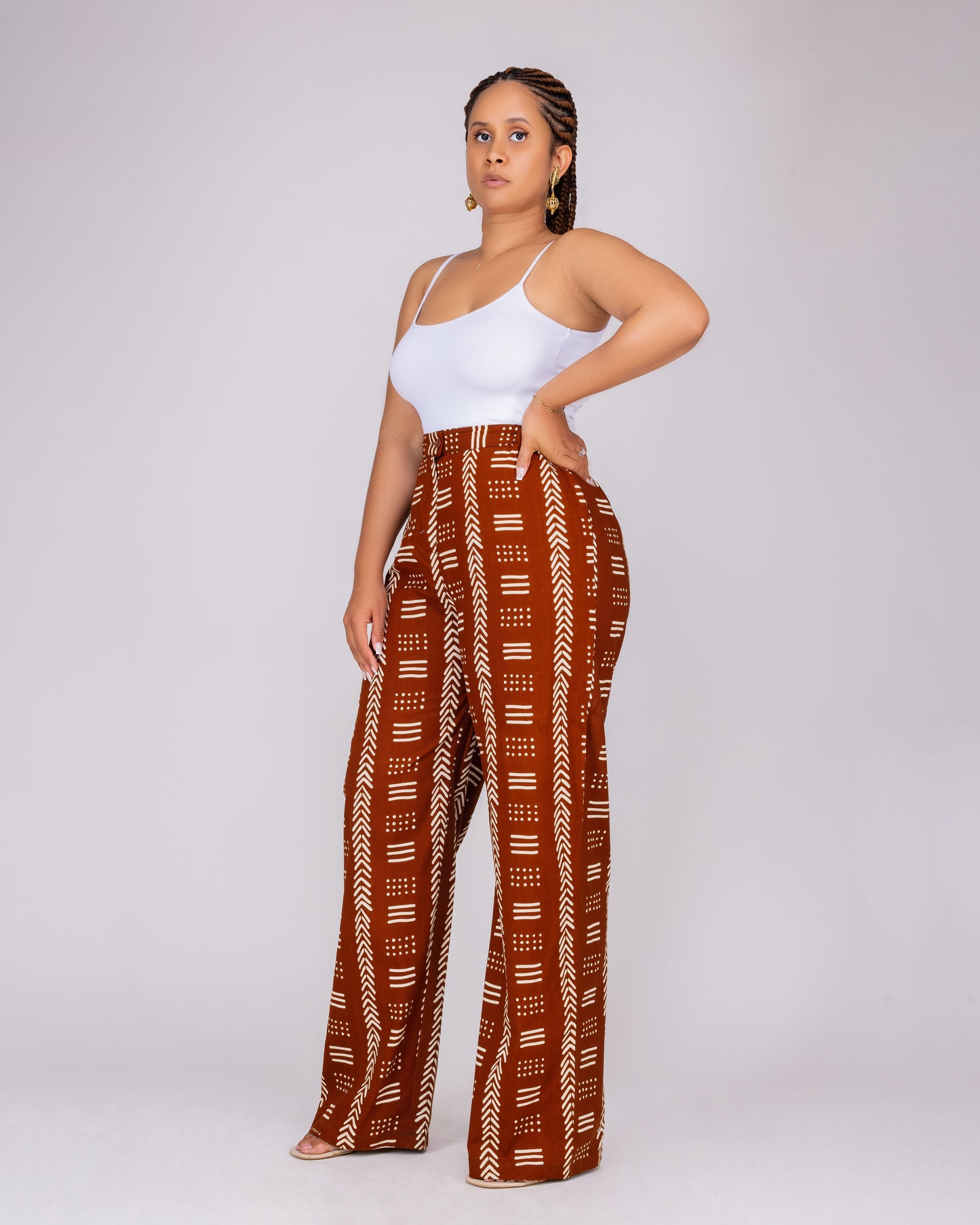 Pantalon bogolan marron