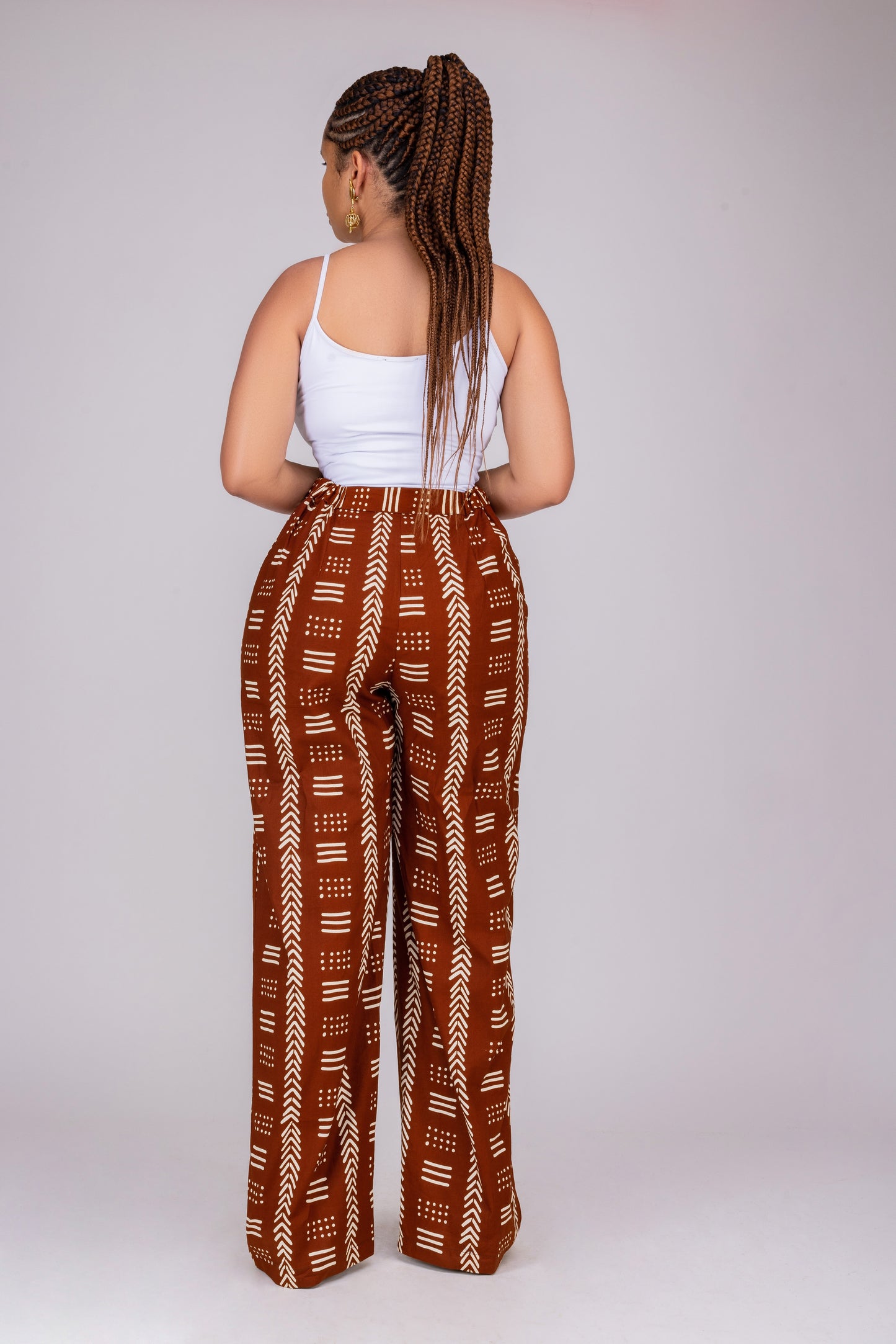 Pantalon bogolan marron